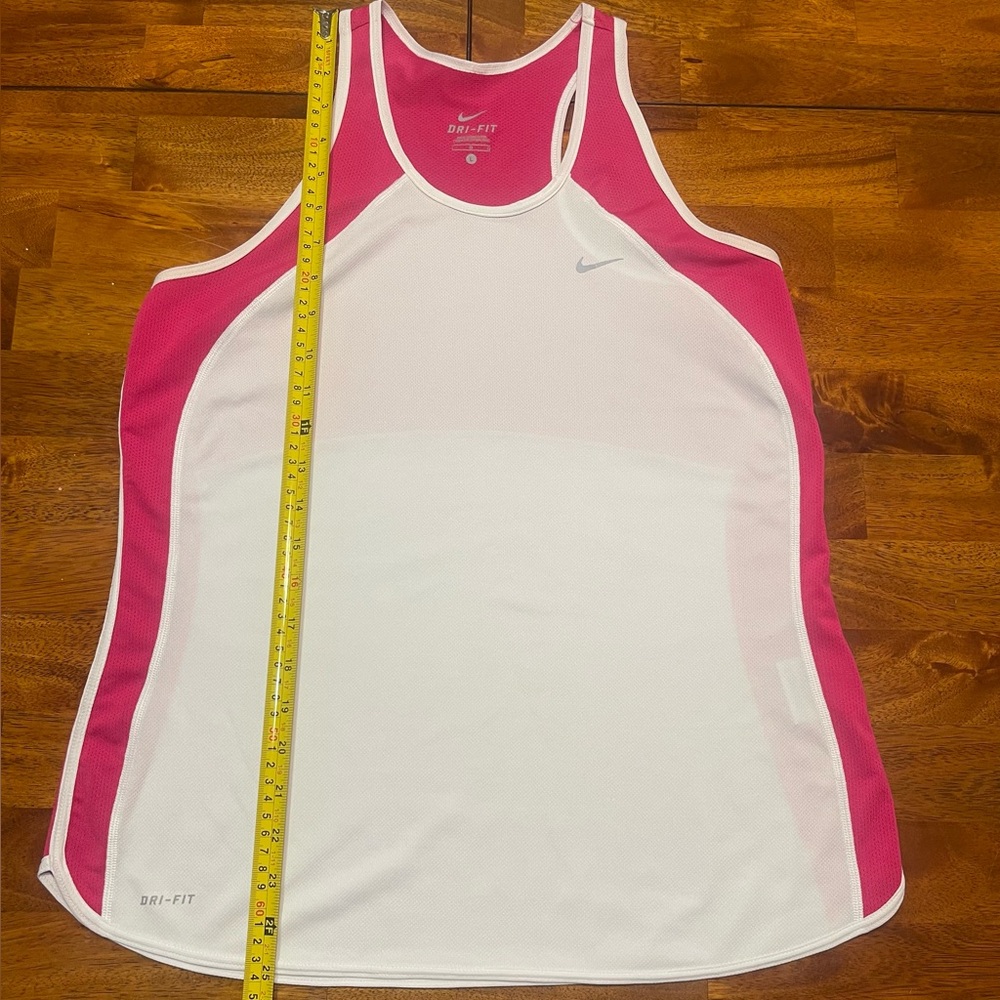 Nike Dri-Fit Racerback Tank – Pink & White | L - Picture 8 of 8